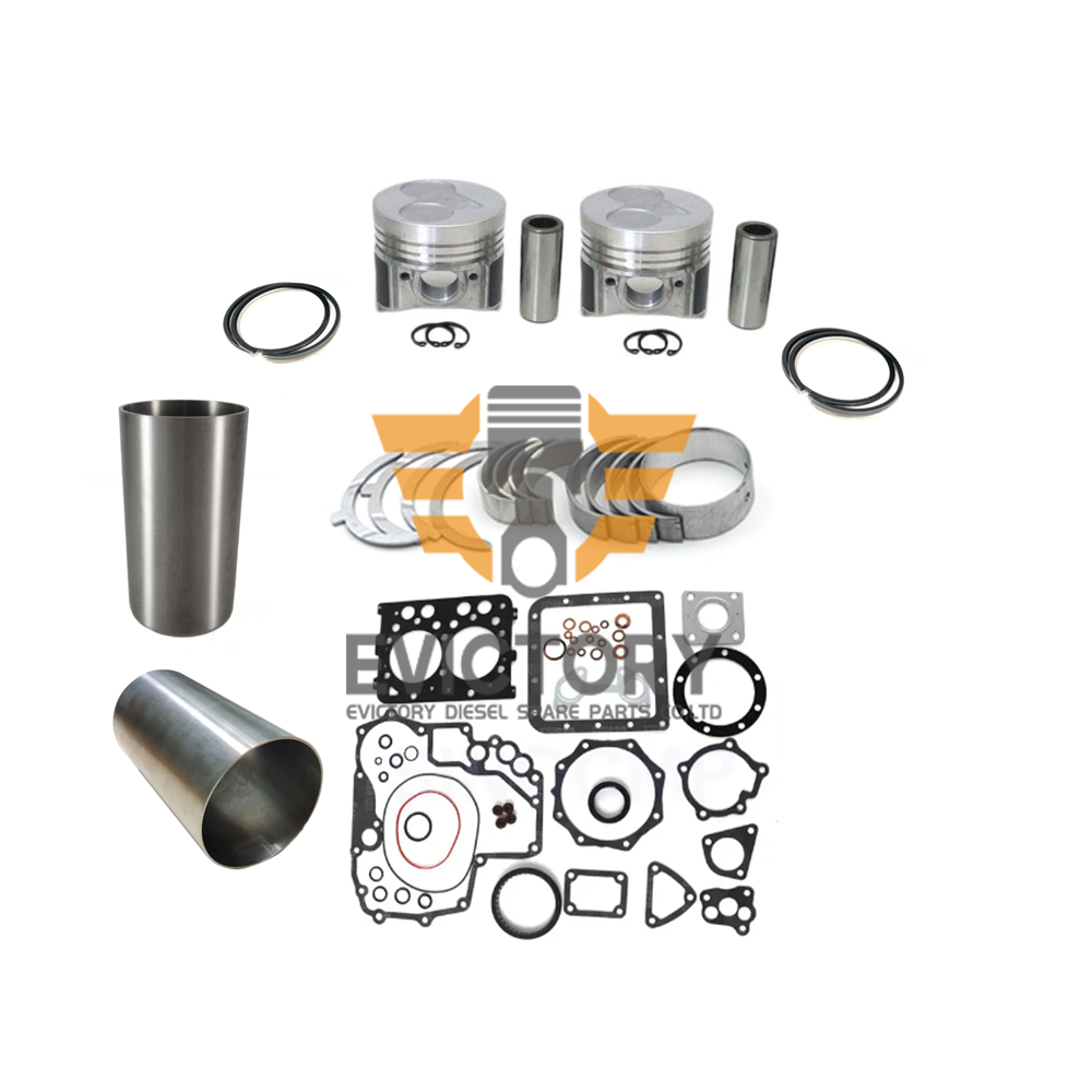 for Kubota Z482 ZB600 ZL600 Engine Overhaul Rebuild Kits + Cylinder Head