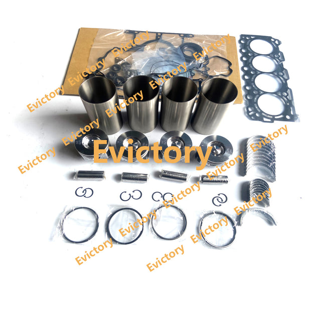 for Kubota V2607 V3307 Engine Rebuild Kits + Cylinder Head + crankshaft