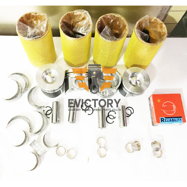 for Kubota V3800 diesel engine rebuild kits - piston liner ring gasket bearings